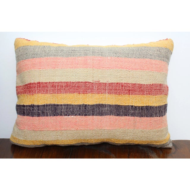 Turkish Kilim Decorative Pillow Cover - 13"x18.5" For Sale - Image 9 of 9