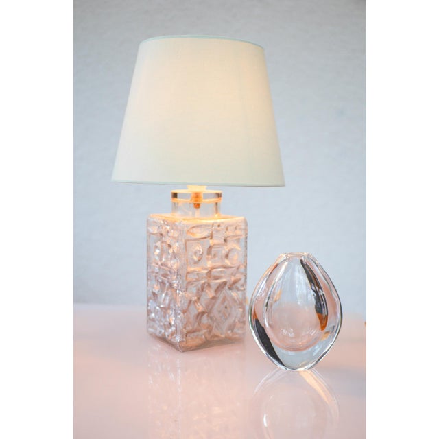 Mid-Century Modern Scandiavian Glass Lamp by Henrik Blomqvist For Sale - Image 3 of 15