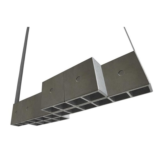 Gray Aluminium Tsai Suspension Lamp by Mario Tsai for Cassina For Sale - Image 8 of 9