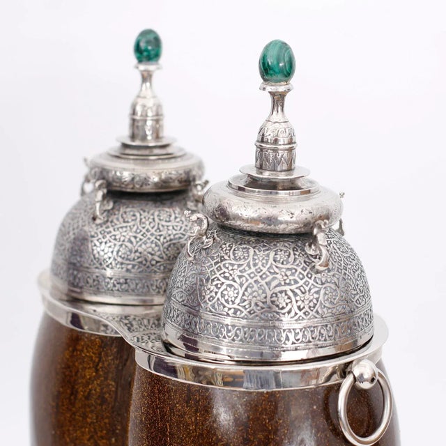 English Early 20th Century Coco De Mer Tea Caddy For Sale - Image 3 of 11