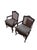 English Late 20th Century Pair of Louis XV–Style Caned Back Armchairs For Sale - Image 3 of 5