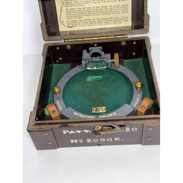 British Military World War II Azimuth Circle in Box For Sale - Image 12 of 12
