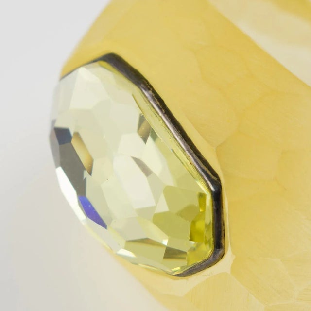 Daniel Swarovski Paris Jeweled Lucite Cuff Bracelet For Sale - Image 4 of 12