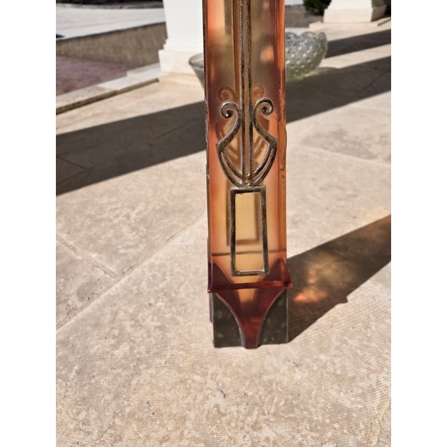 Rose Acrylic Obelisk For Sale - Image 8 of 8