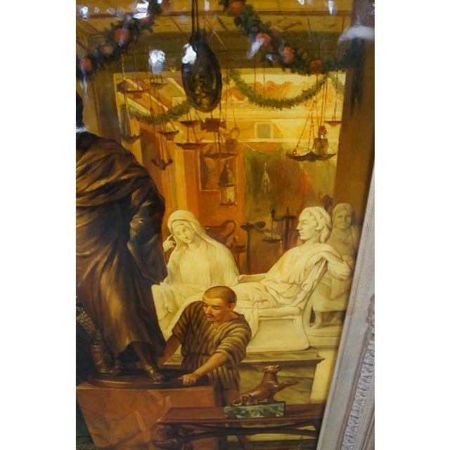 Bronze Late 20th Century Sculpture Gallery in Rome Time of Agrippa After Sir Lawrence Alma-Tadema For Sale - Image 8 of 14