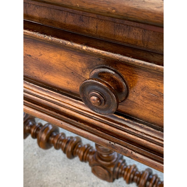 Brown Maitland Smith Spanish Colonial Side Tables a Pair For Sale - Image 8 of 12