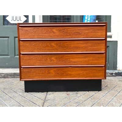 Norway Teak 4 Drawer Dresser in Scandinavian Modern Style, 1965 For Sale - Image 9 of 10