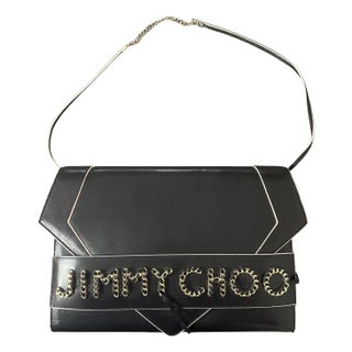 21st Century Jimmy Choo Black Leather Crossbody Bag For Sale