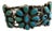 Southwestern Turquoise and Silver Cuff Bracelet Signed W C For Sale