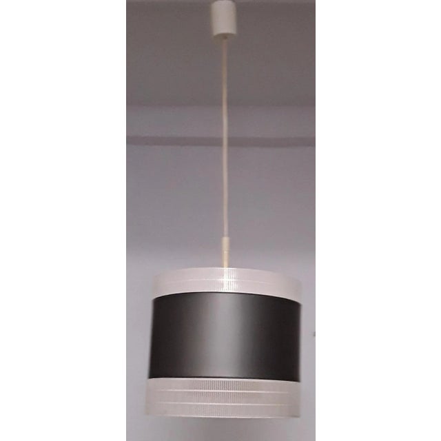 Vintage Red & White Metal Ceiling Lamp, 1960s, in Good conditions. Designed 1960 to 1969 European Plug (up to 250V).The...