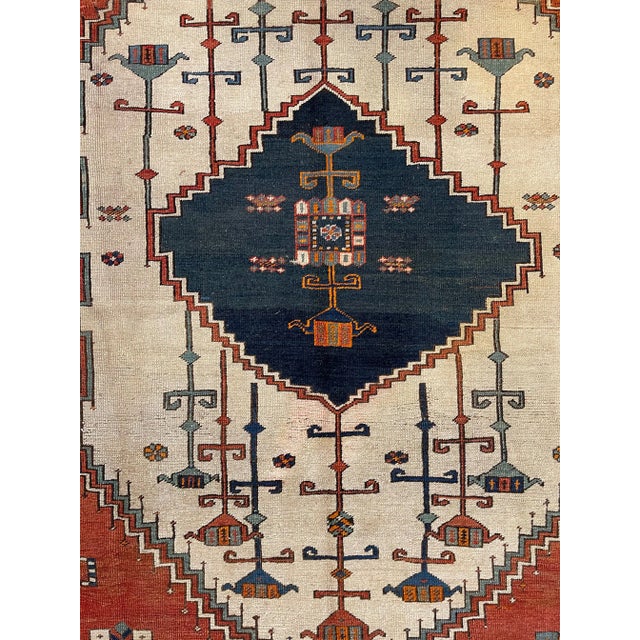 Textile Antique Persian Bakhshayesh Rug For Sale - Image 7 of 9