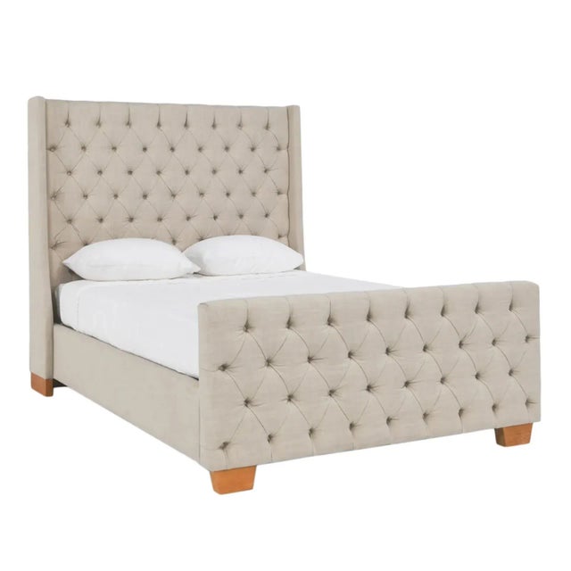 Lana Tufted Queen Bed Frame For Sale - Image 10 of 10