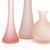 Pastel Pink Delicate Frosted Glass Vase Curation - Group of 3 For Sale - Image 10 of 11