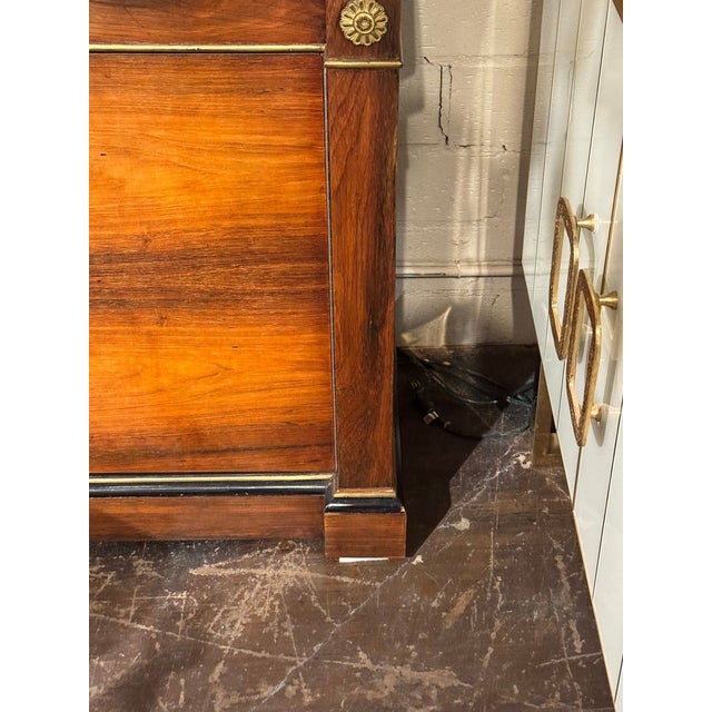 Pair of French Empire Walnut Display Cabinets For Sale - Image 9 of 11