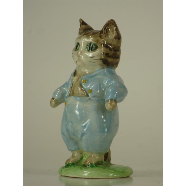 Ceramic Late 20th Century Beatrix Potter, Tom Kitten & Miss Moppet, Porcelain Figurine, Beswick, England. For Sale - Image 7 of 12