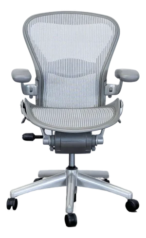 Herman Miller Aeron Ergonomic Office Chair - Light Gray Mesh