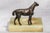Green Wonderful Antique Cast Metal Horse and Onyx Stone Catchall Jewelry Desk Dresser Home Equestrian Country Decor For Sale - Image 8 of 12
