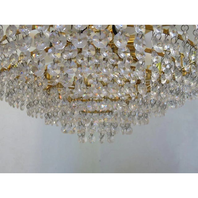 Large Crystal-Plated Ceiling Lamp from Palwa, 1970s For Sale - Image 16 of 18