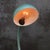 Green French goose neck desk light. Flexible arm with metal shade. Diameter base 14 cm Cast iron base. black wire and...