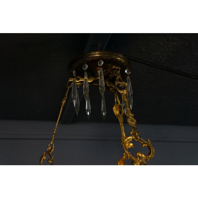 White Majolica Chandelier, Early 1900s For Sale - Image 17 of 18