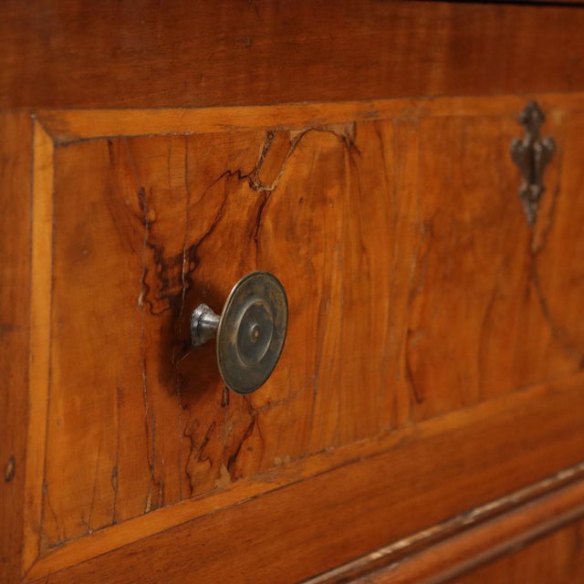 18th Century Walnut and Burl Walnut Trumeau, Italy For Sale - Image 10 of 14