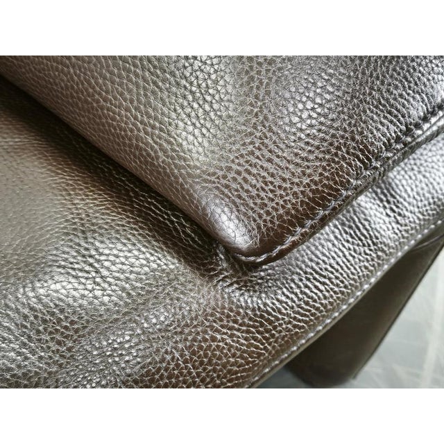 Belgian Full Grain Leather Freestanding Two-Seat Sofa from Jori, 1990s For Sale - Image 14 of 15