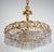 Brass and Lead Crystal Chandelier from Schröder & Co., 1970s For Sale - Image 7 of 12