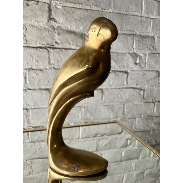 1970s Palm Regency Brass Parrot For Sale - Image 10 of 12