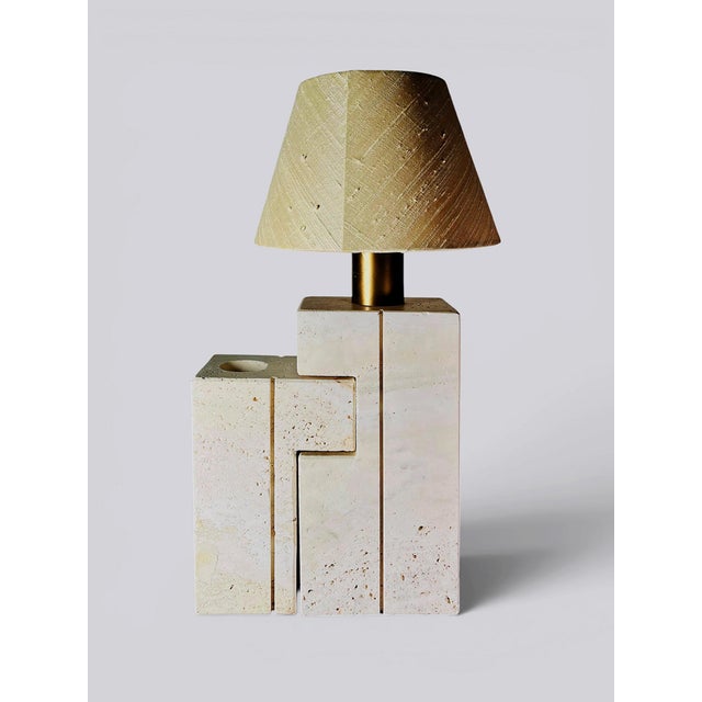 Italian Travertine Lamp by Fratelli Mannelli, 1960s For Sale - Image 4 of 10