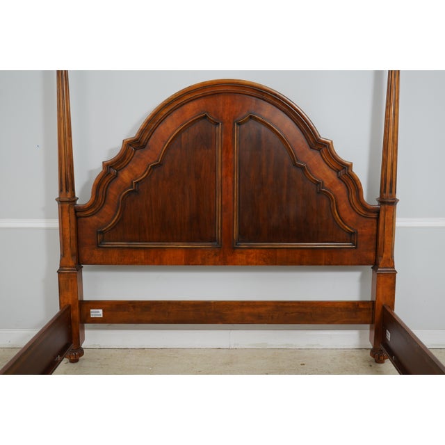 Ethan Allen King Size High Back Poster Bed Chairish