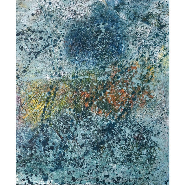 Contemporary Abstract Oil on Canvas "Turgor Pressure 1" by Reiner Heidorn For Sale - Image 6 of 6
