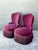 Late 20th Century Vintage Camel Back Slipper Chairs - A Pair For Sale - Image 5 of 12