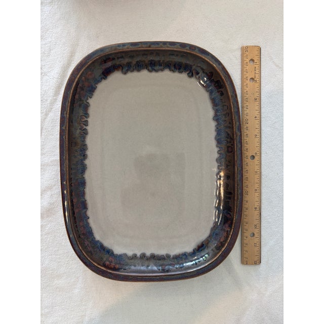 Jens Quistgaard 1970s Bing & Grøndahl Mexico Collection Quistgaard. Platter 316 For Sale - Image 4 of 5