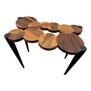 1990s Console Table Oak For Sale