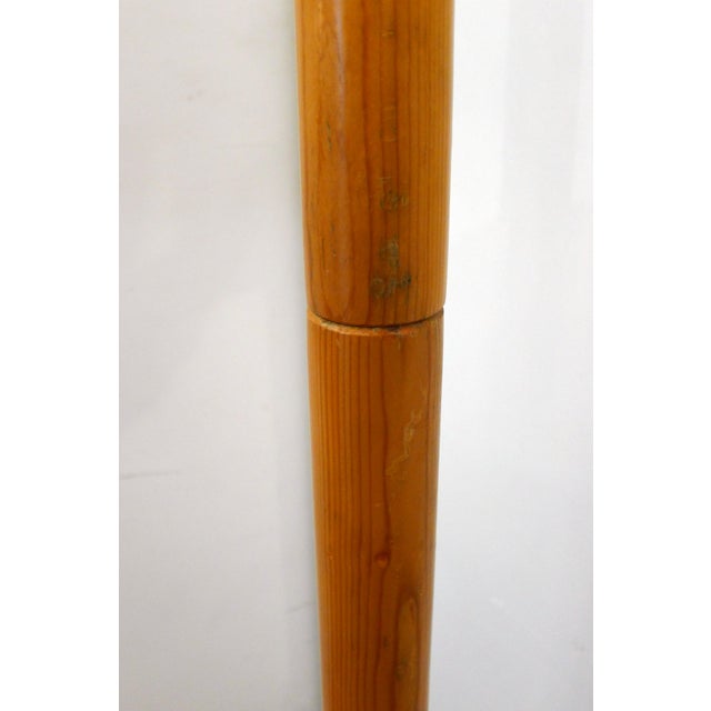 Wood Freestanding Coat Rack with Swivel Ball Hooks in Pine Wood by Rainer Daumiller, 1960s For Sale - Image 7 of 13