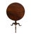 Vintage Antique Solid Mahogany Traditional Style 26" Round Tilt-Top Accent Table For Sale In Kansas City - Image 6 of 9