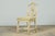 Set of 8 Late 19th Century Gustavian Style Chairs in Olive Green Floral Fabric For Sale - Image 9 of 18