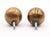Traditional Pair of Reclaimed 1.375 In. Brass Ball Shaped Cabinet Knobs For Sale - Image 3 of 3