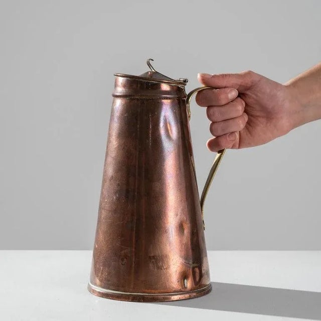 19th Century Antique French Copper Jug For Sale - Image 5 of 11