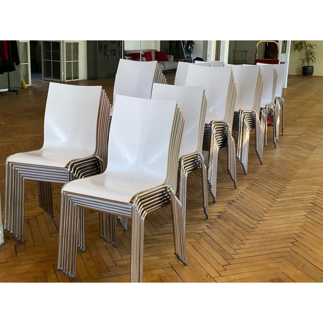 Green and White Chairs by Erik Magnussen for Engelbrechts, 1990s, Set of 12 For Sale - Image 3 of 18