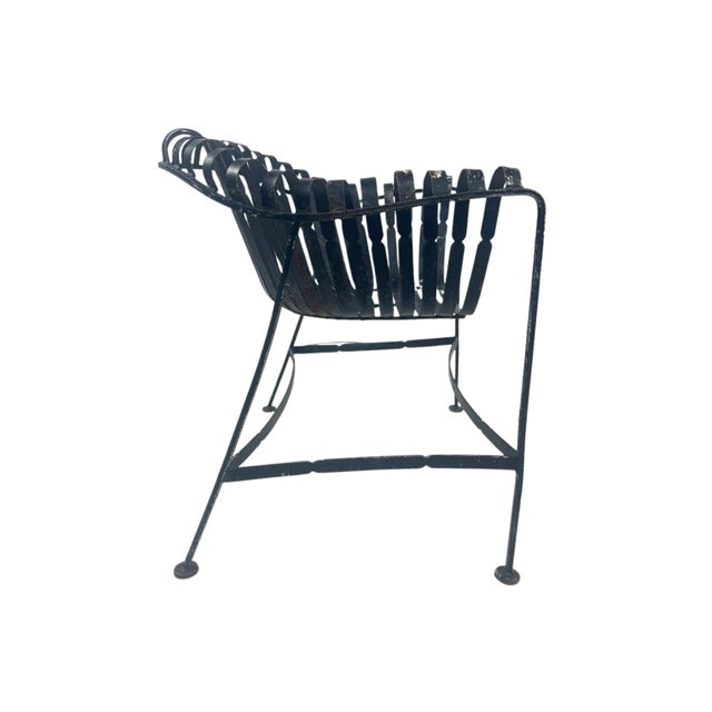 1950s 1950s Wrought Iron Patio Chair For Sale - Image 5 of 8