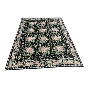 Handwoven Chinese Chainstitch Rug 7'10" X 10'1"