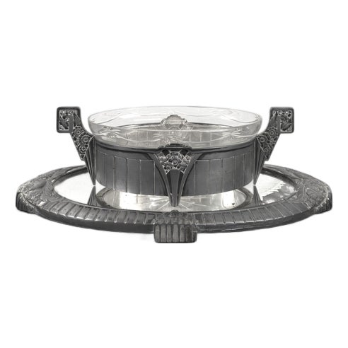 Art Nouveau Silver-Plated Metal Planter by Dilecta Goldsmiths For Sale