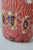 Murano Murano Murrine Glass Vase in Coral, Pink & Cobalt For Sale - Image 4 of 5
