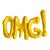 Omg 2 - Contemporary Pop Art Resin Text Wall Sculpture by Nayla Saroufim For Sale
