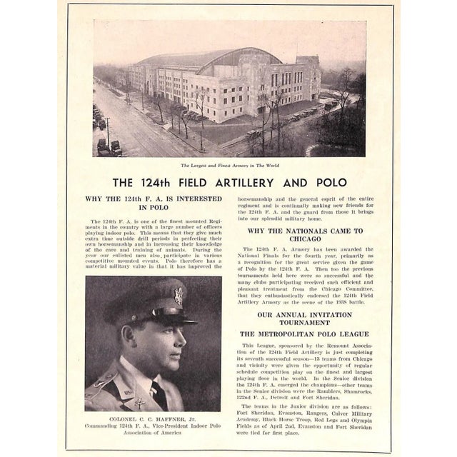 White National Indoor Polo Tournament Official Souvenir Program Chicago, 1938 For Sale - Image 8 of 10
