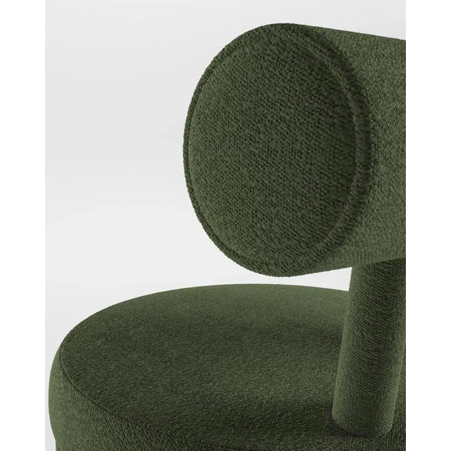 Collector Moca Bar Chair in Boucle Green by Studio Rig, in New conditions. Designed from 2000