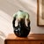 Rare piece. A very beautiful glazed ceramic vase attributed to the Thulin pottery factory, Belgium, circa 1910-1920. A...