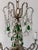 French Maison Baguès Murano Green Drops Beaded Scrolls Chandelier Rare C 1940 For Sale - Image 6 of 18