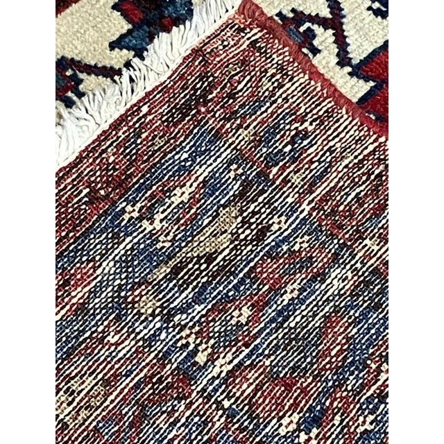 Mid 20th Century Vintage Persian Zanjan Rug 4'2" X 6'10" For Sale - Image 5 of 6